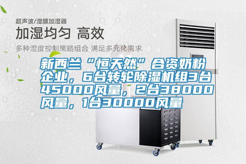 新西蘭“恒天然”合資奶粉企業(yè)，6臺轉輪除濕機組3臺45000風量，2臺38000風量，1臺30000風量