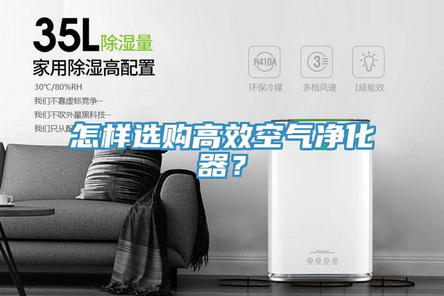 怎樣選購高效空氣凈化器？