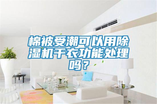 棉被受潮可以用除濕機(jī)干衣功能處理嗎？