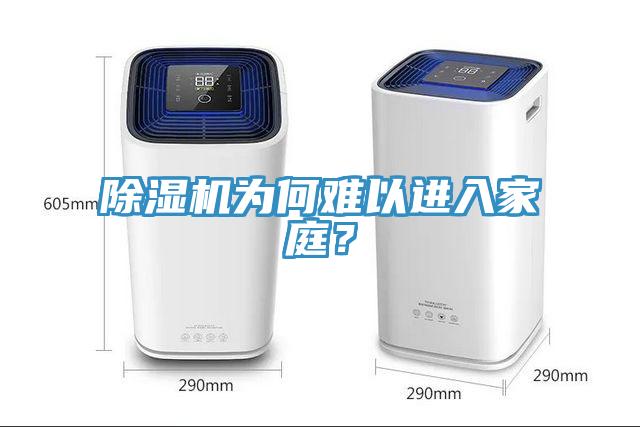 除濕機為何難以進入家庭？