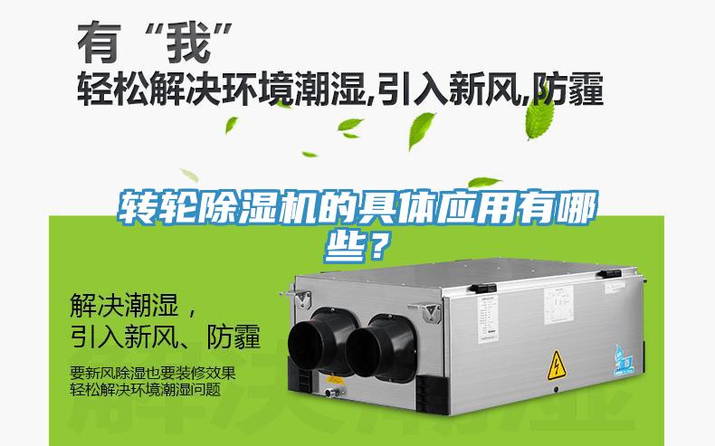 轉輪除濕機的具體應用有哪些？
