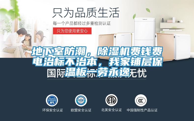 地下室防潮，除濕機費錢費電治標不治本，我家鋪層保溫板一勞永逸