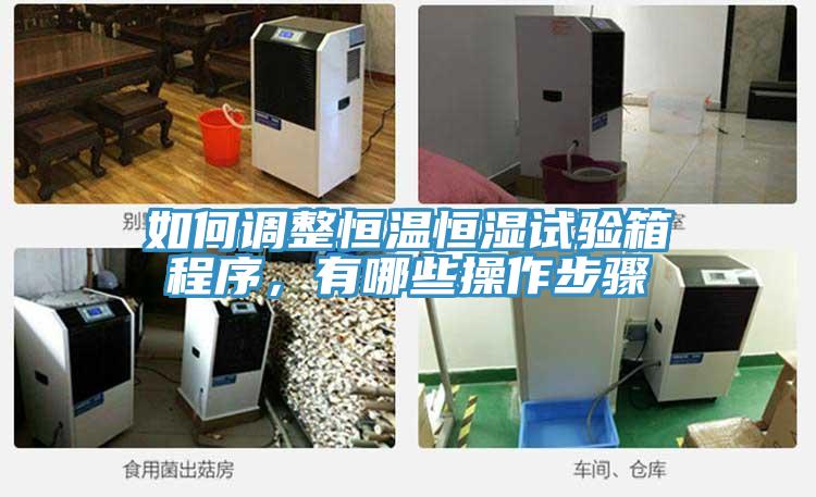 如何調(diào)整恒溫恒濕試驗箱程序，有哪些操作步驟