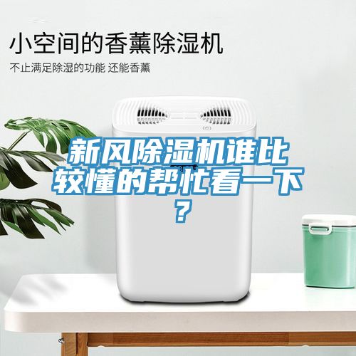 新風除濕機誰比較懂的幫忙看一下？