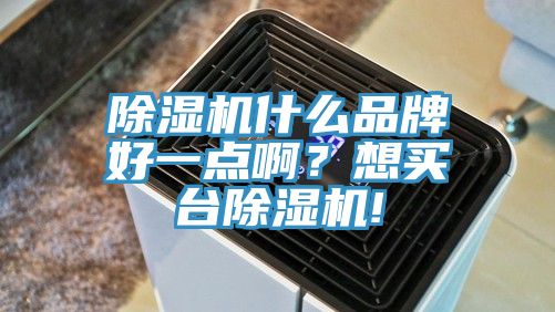 除濕機什么品牌好一點??？想買臺除濕機!